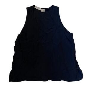 GO Silk L'Zinger 90's Bergdorf Goodman Black Tank Top Blouse Vintage